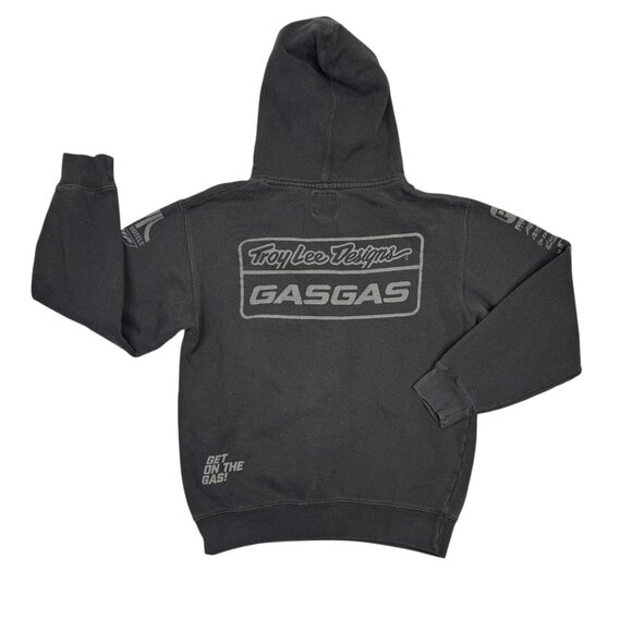 Troy Lee Designs Hoodie Mens Small S Black GasGas Racing Pullover Sweatshirt - Picture 2 of 7